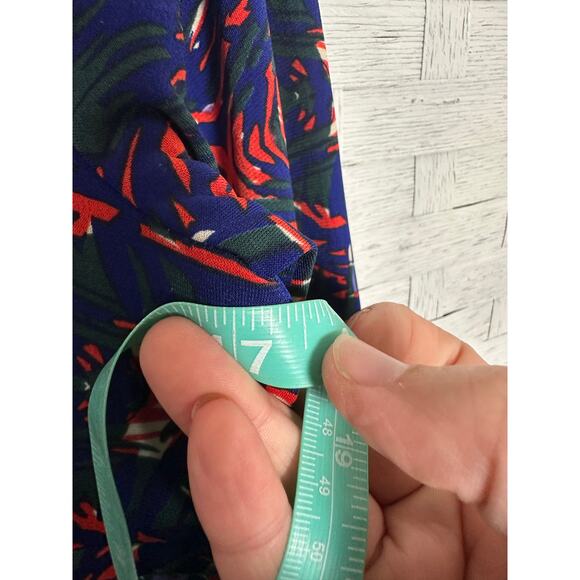 Tracy Negoshian women’s dress fit & flare long sleeve colorful feminine modern - Picture 8 of 11